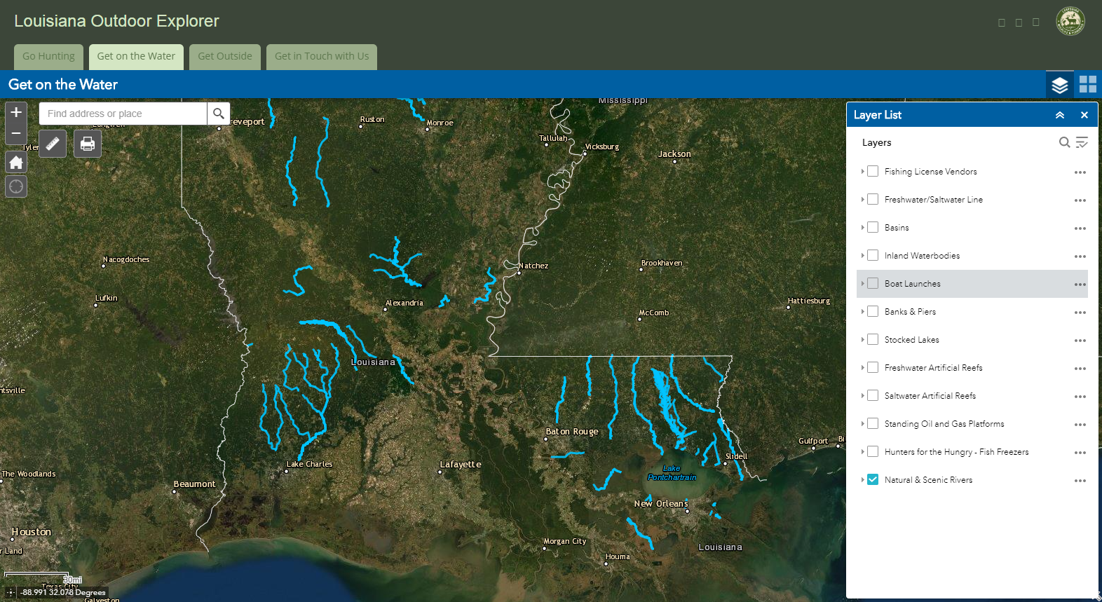 Louisiana Outdoor Explorer Map