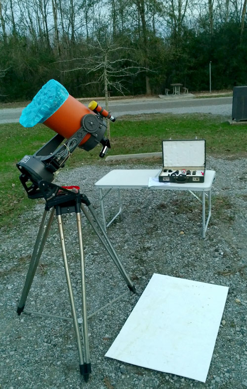 telescope at Bogue Chitto State Park campground